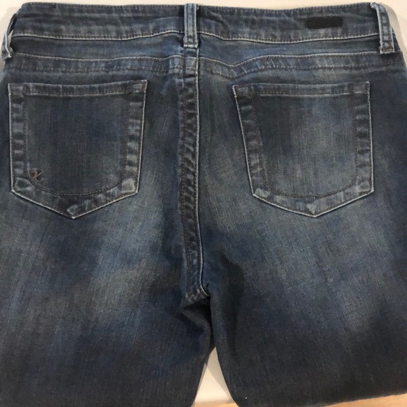 KUT From The Kloth Dark Blue Wash Straight LegJeans Size 8 Short - Picture 4 of 16